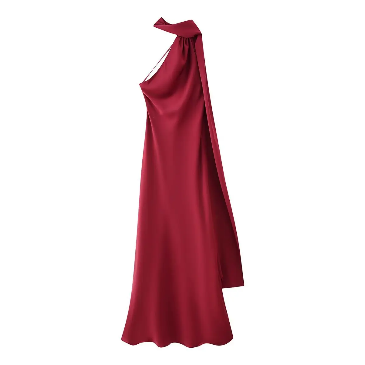 Vestido Milano Accua Longo em Cetim - Imagem 17