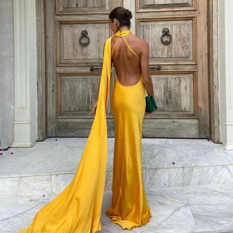 Vestido Milano Accua Longo em Cetim - Imagem 42