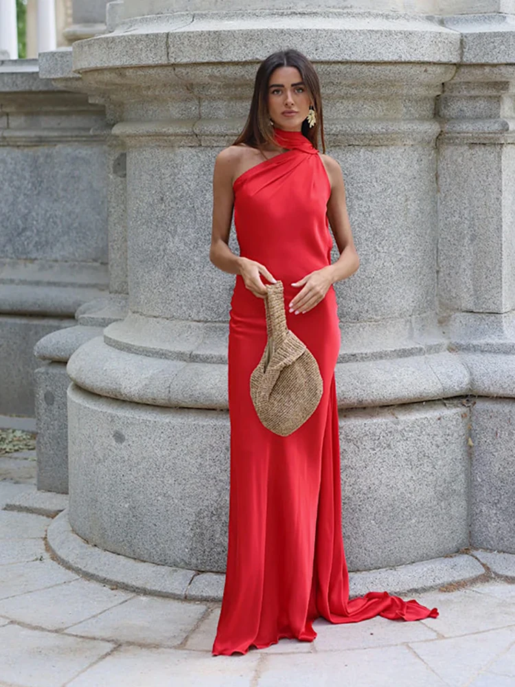 Vestido Milano Accua Longo em Cetim - Imagem 48