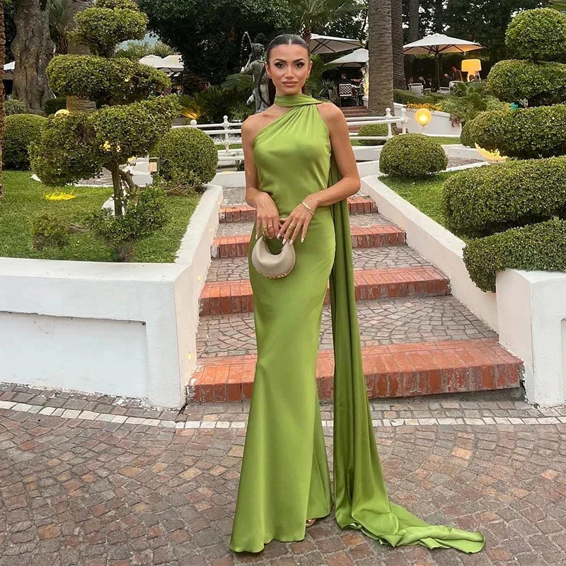 Vestido Milano Accua Longo em Cetim - Imagem 28