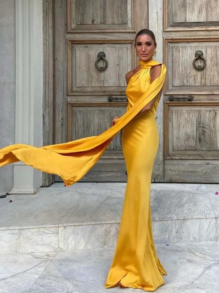 Vestido Milano Accua Longo em Cetim - Imagem 40