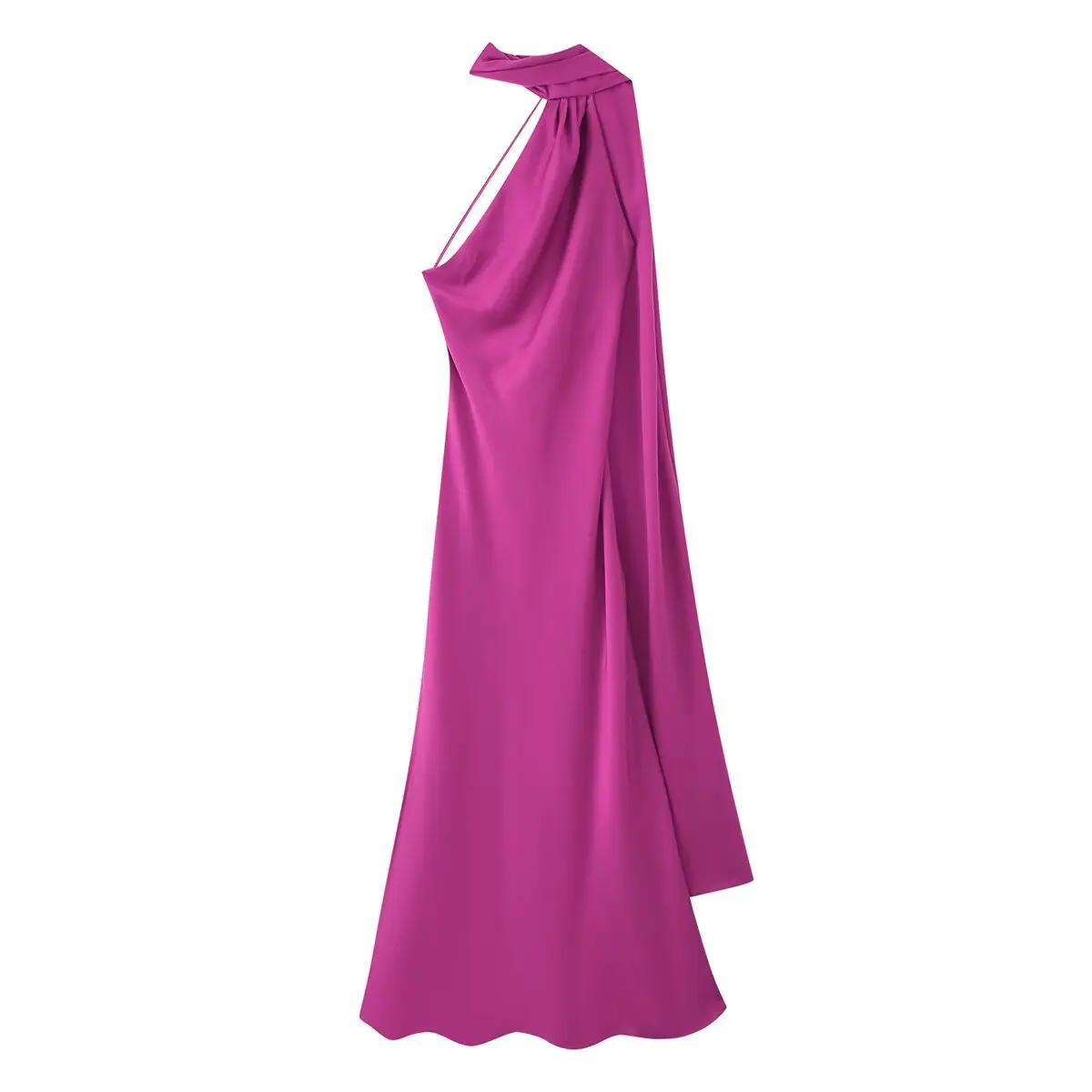 Vestido Milano Accua Longo em Cetim - Imagem 19
