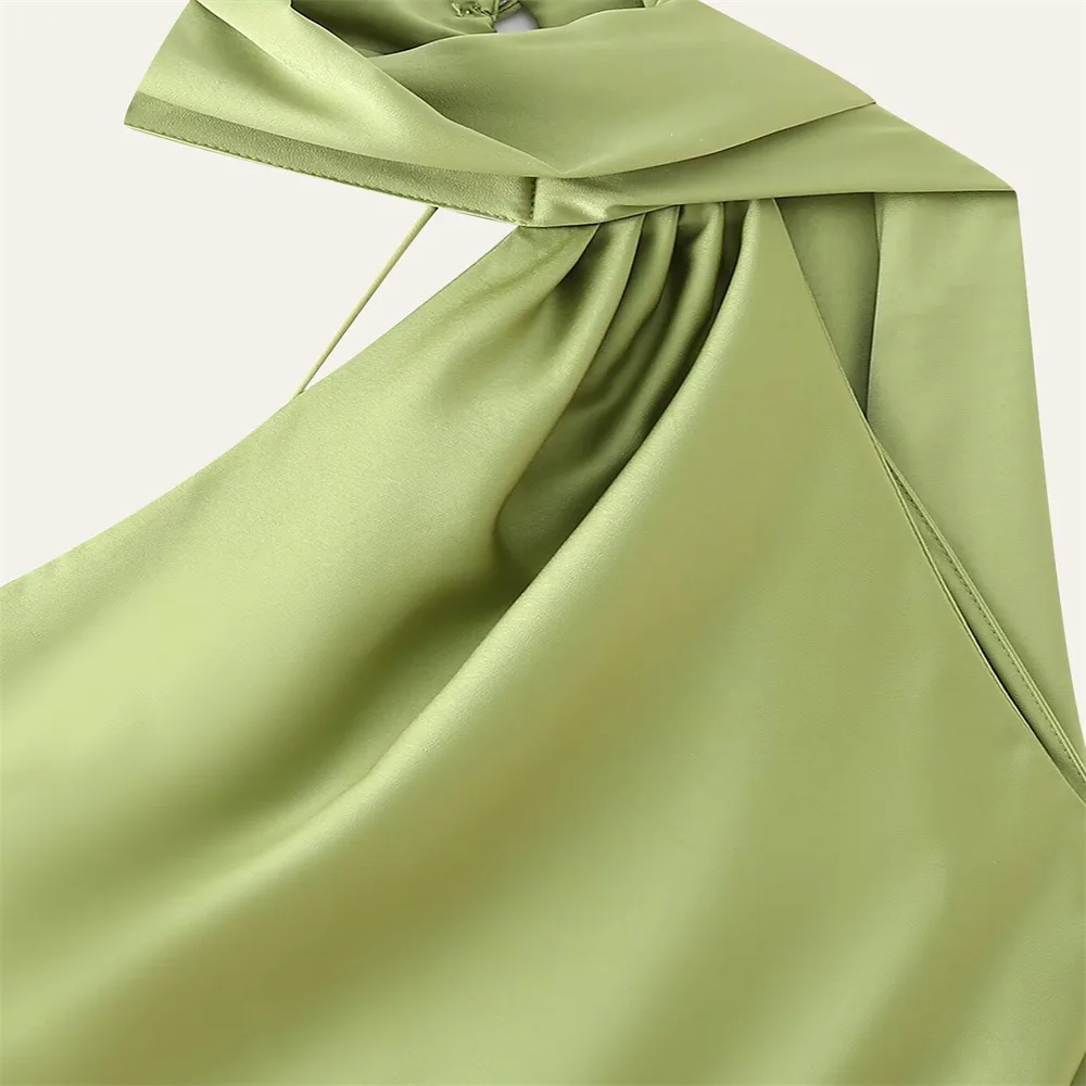 Vestido Milano Accua Longo em Cetim - Imagem 23