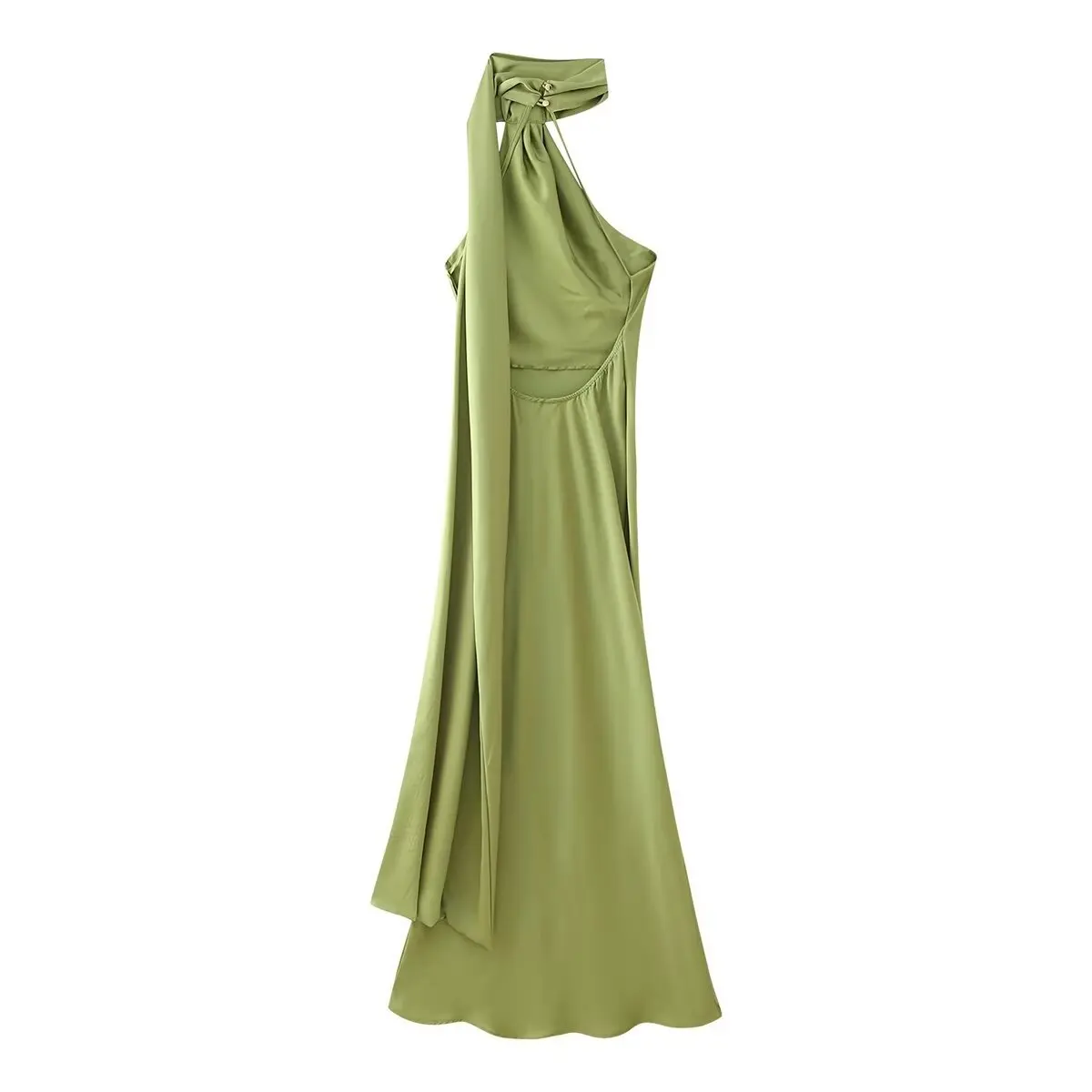 Vestido Milano Accua Longo em Cetim - Imagem 22