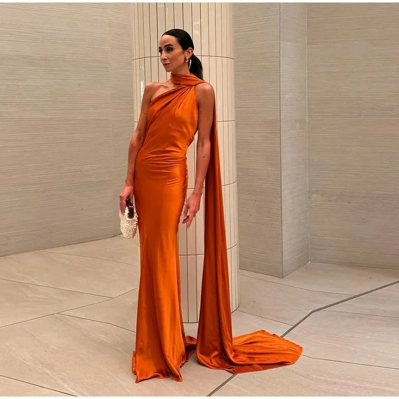 Vestido Milano Accua Longo em Cetim - Imagem 34