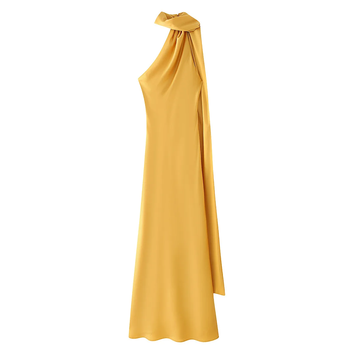 Vestido Milano Accua Longo em Cetim - Imagem 13