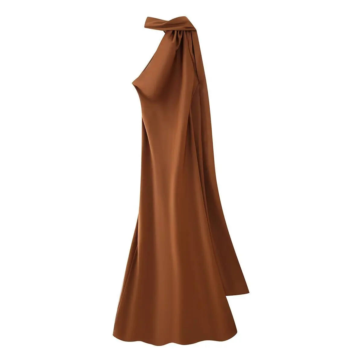 Vestido Milano Accua Longo em Cetim - Imagem 18