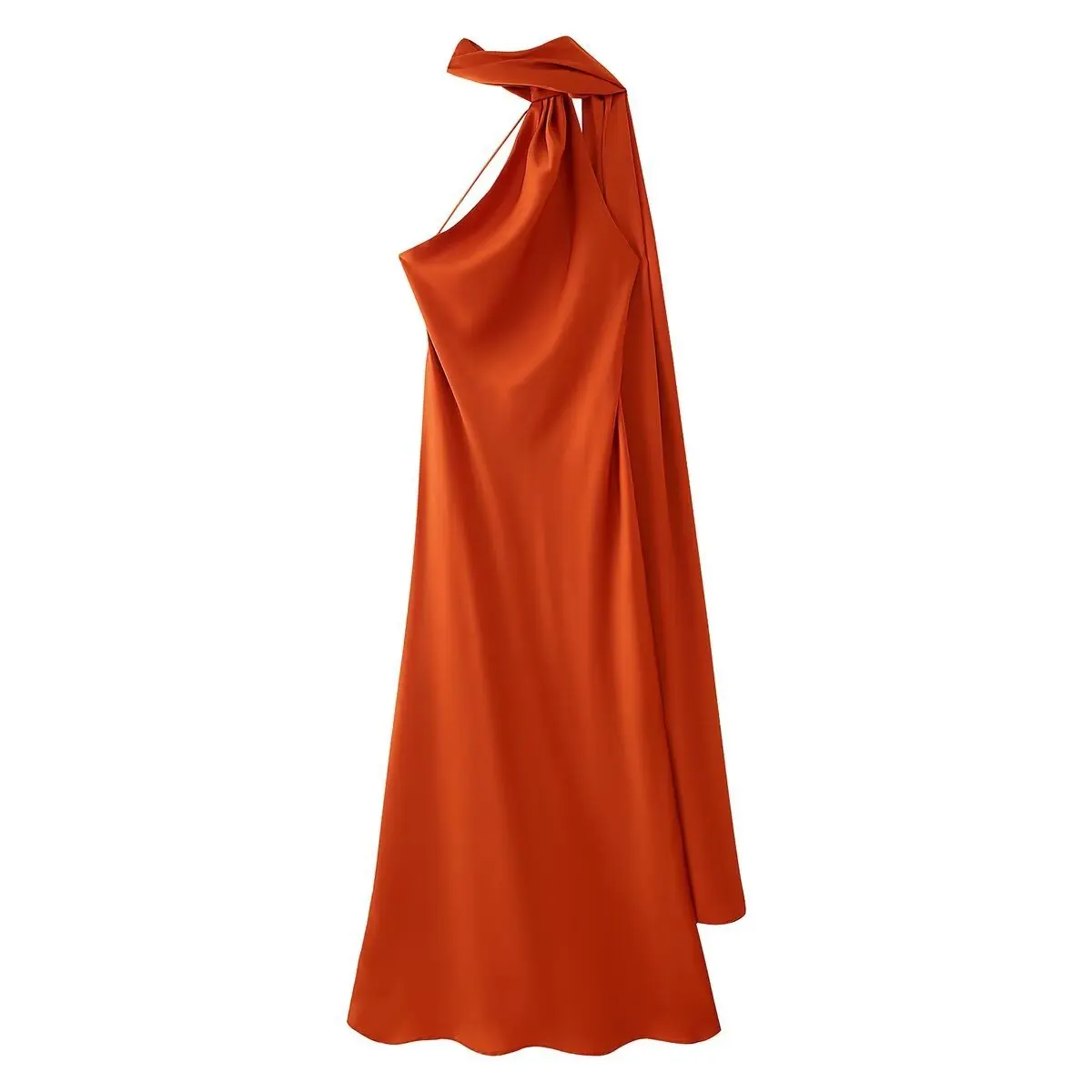 Vestido Milano Accua Longo em Cetim - Imagem 14