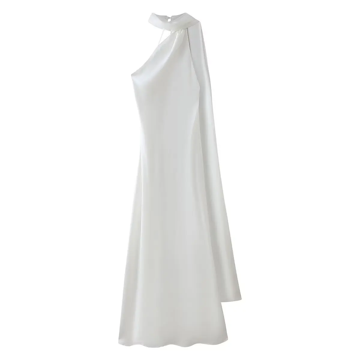 Vestido Milano Accua Longo em Cetim - Imagem 12