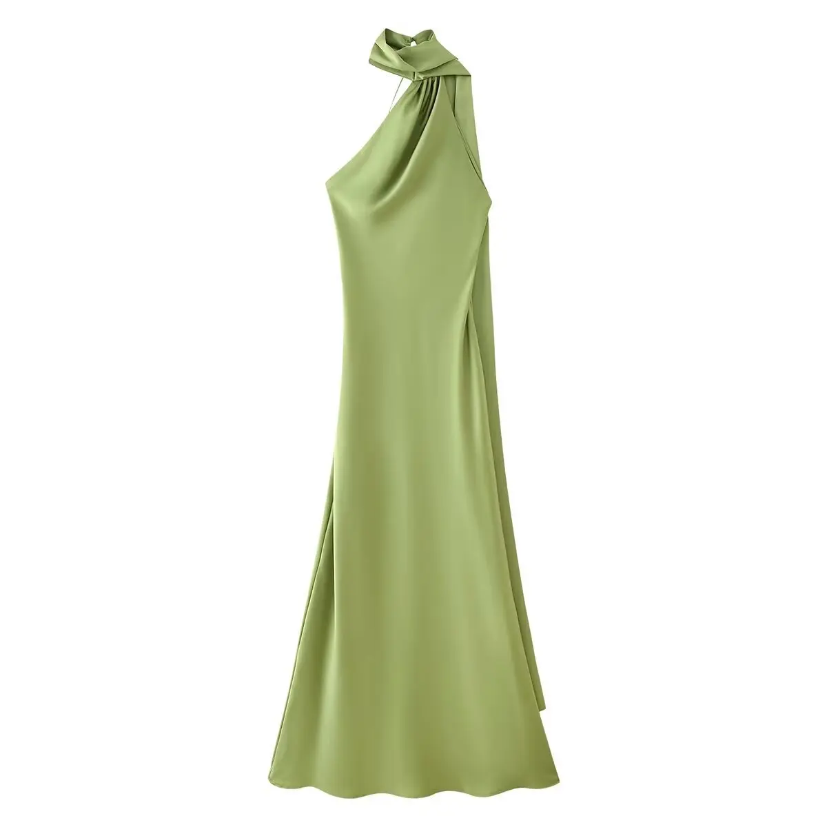 Vestido Milano Accua Longo em Cetim - Imagem 21